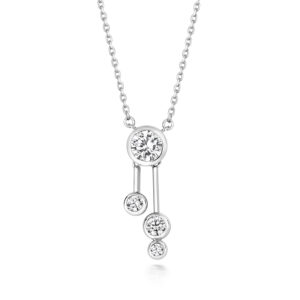 Silver & Co Rub over Pendant With chain