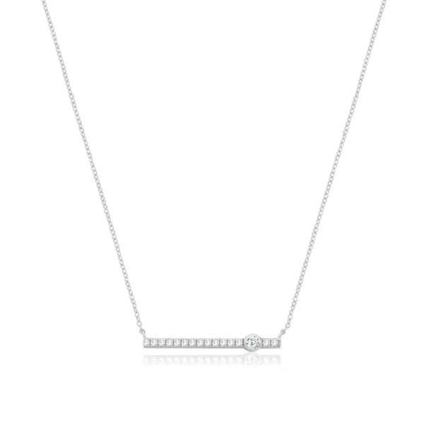 Silver & Co Fine Bar Necklet
