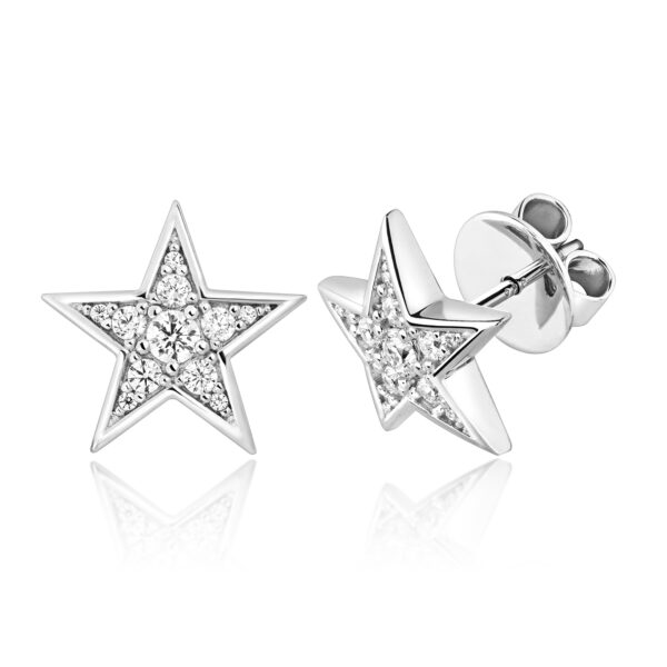 Silver & Co Star Shape Stud Earrings